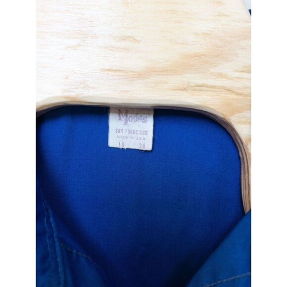 Vintage 1980’s Maico Modos Pearl Snap Shirt Made In USA San Francisco 16/34 - Picture 3 of 11